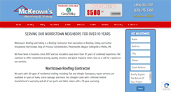 Desktop Screenshot of mckeownroofing.com